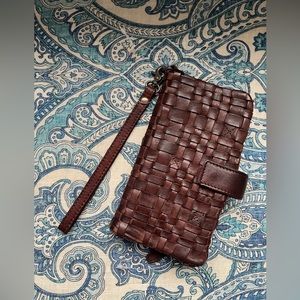 Vilenca holland brown woven wallet